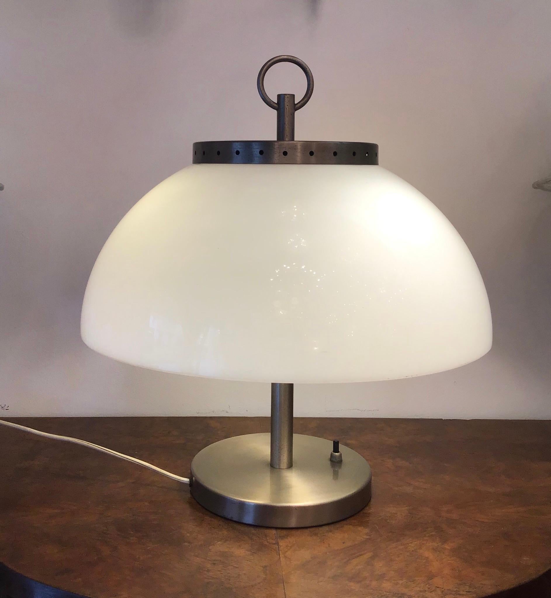Sergio Mazza Table Lamp Metal Crome Plexiglass, 1968, Italy In Excellent Condition For Sale In Milano, IT