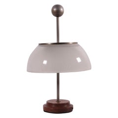 Sergio Mazza Table Lamp Wood Glass Brass, 1960s