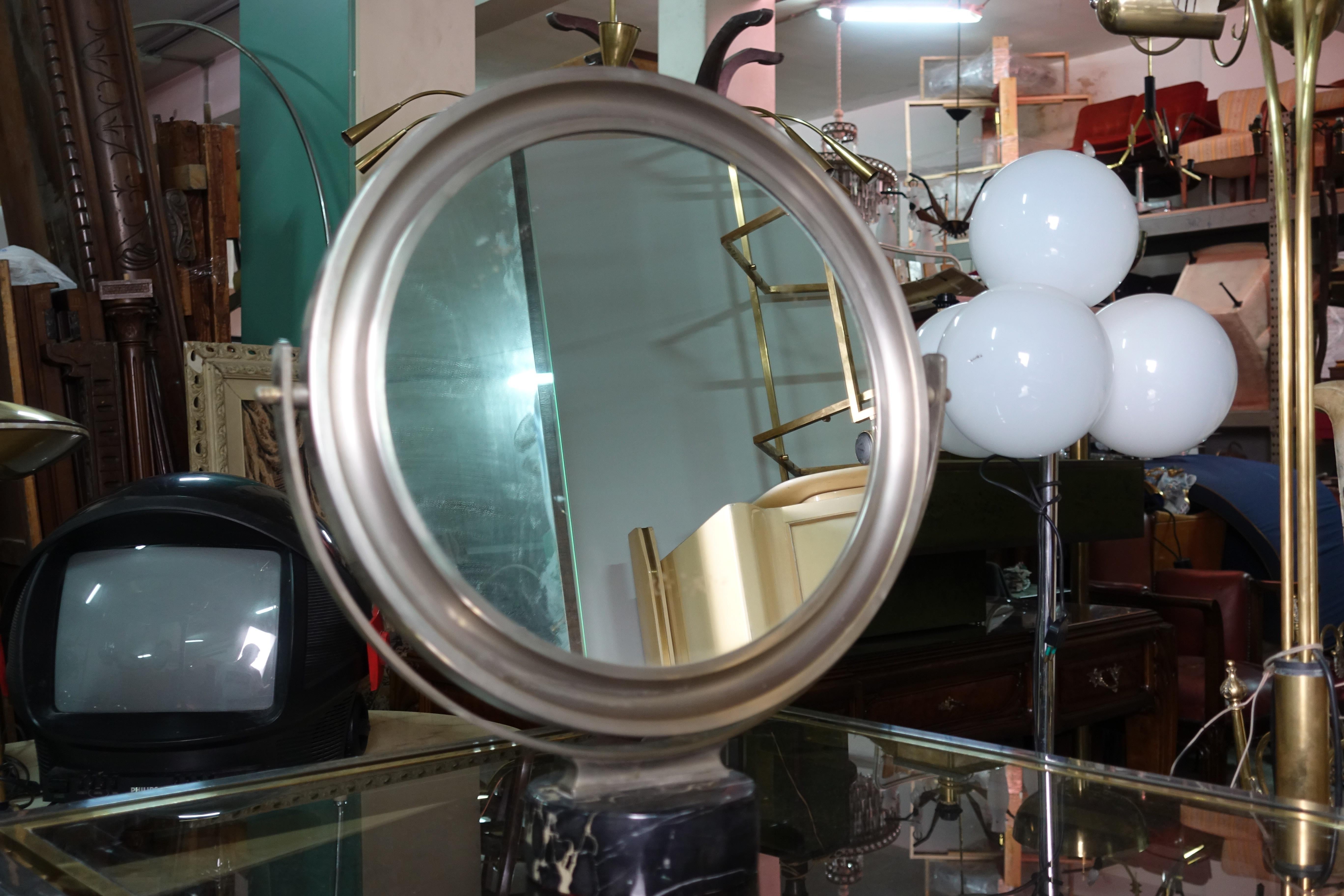 Amazing, Mid Century Modern, Sergio Mazza 'Narciso' mirror for Artemide 1960s 70
Sergio Mazza, was born in Milan in 1931. Among the various acknowledgments and awards received, we remember the mention to the 1960 Compasso d'Oro for the Delta lamp by