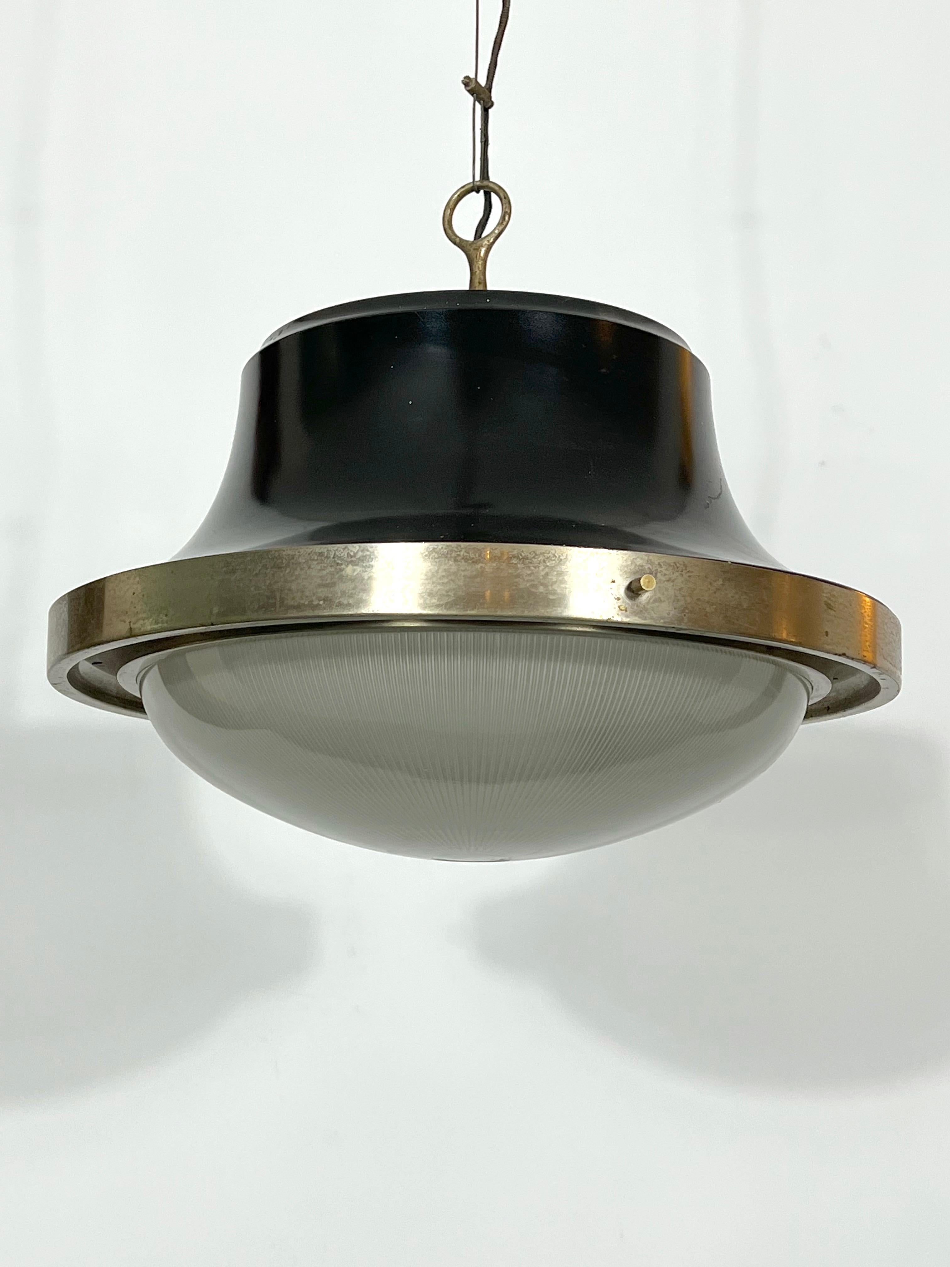 Italian Sergio Mazza, Tau Pendant Lamp from 60s For Sale