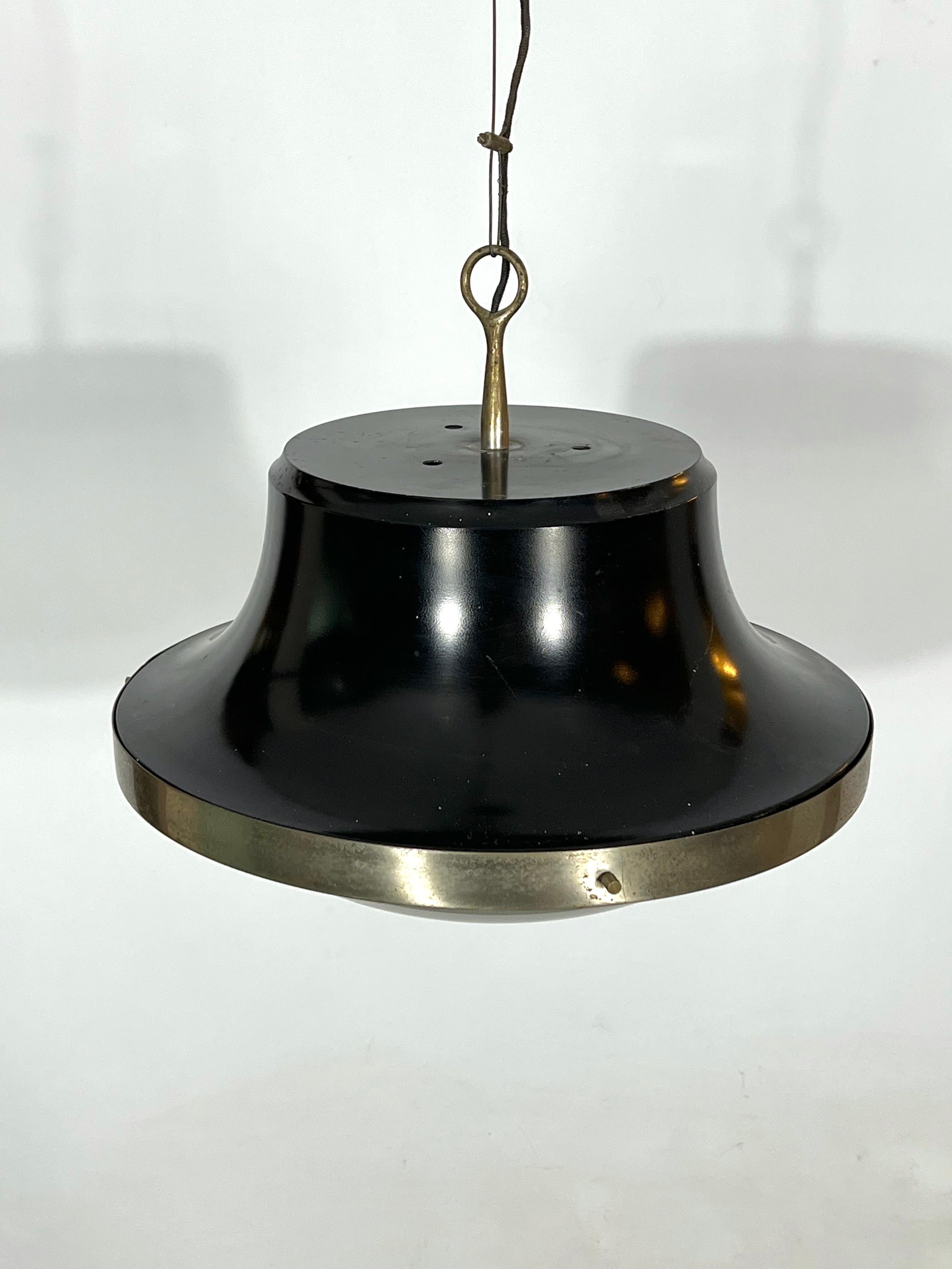 Sergio Mazza, Tau Pendant Lamp from 60s In Good Condition For Sale In Catania, CT