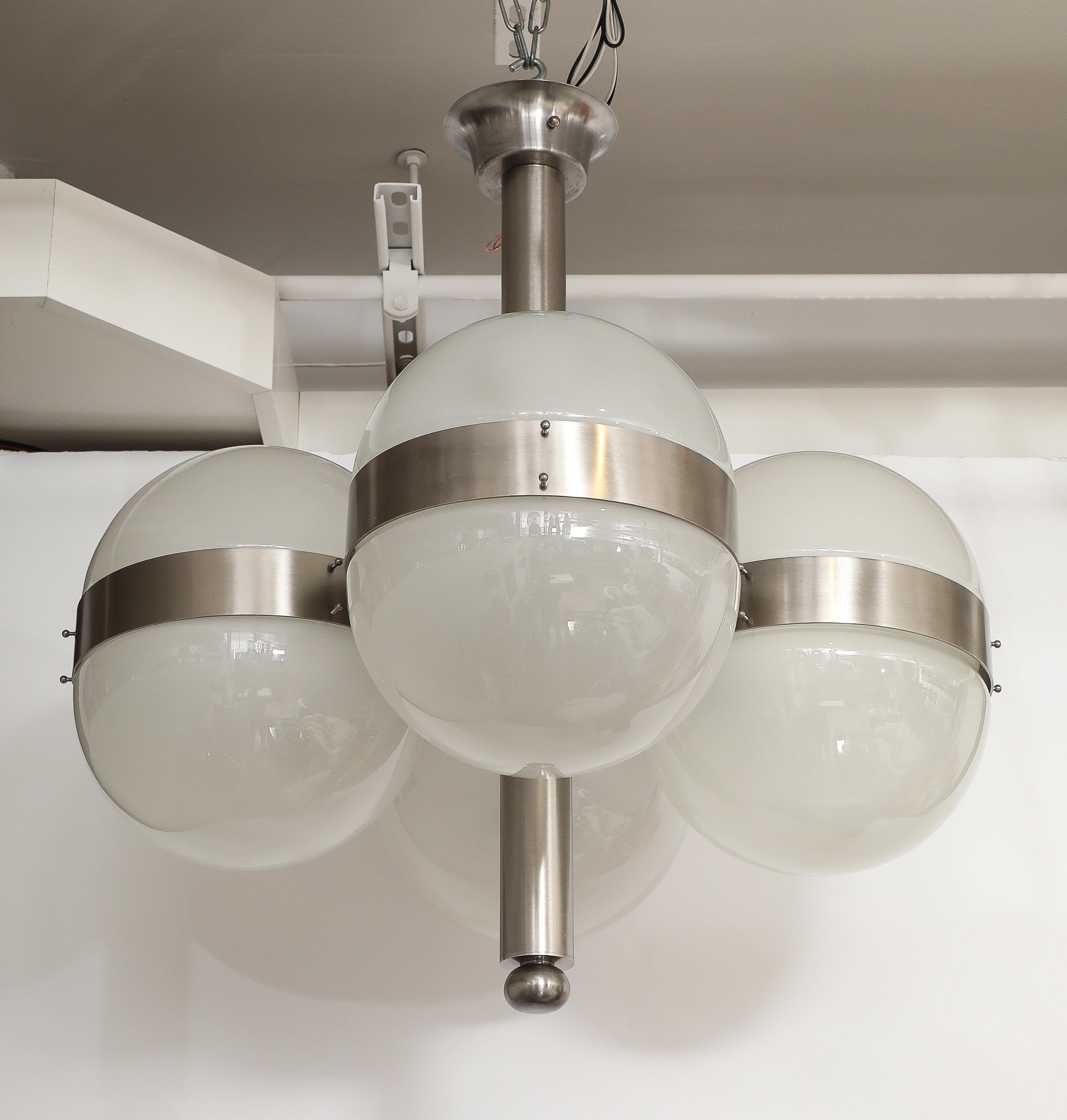 Mid-Century Modern Sergio Mazza Tetraclio Chandelier For Sale