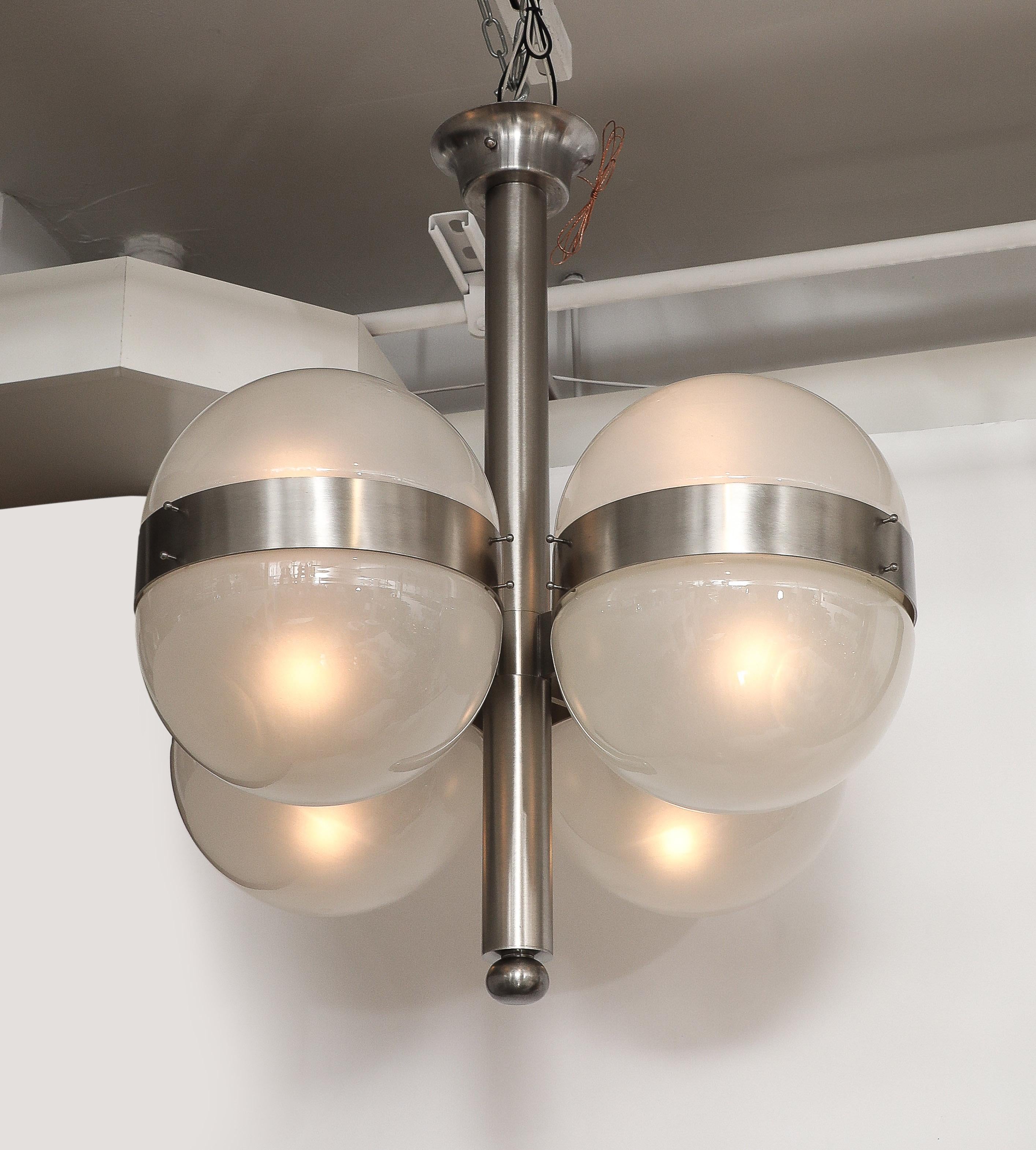 Sergio Mazza Tetraclio Chandelier In Excellent Condition For Sale In New York, NY