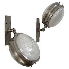 Sergio Mazzza für Artemide Italienische Metall-Glas-Leuchten aus der Jahrhundertmitte "Gamma" 1960er Jahre