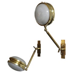 Sergio Mazzza Midcentury Italian Sconces Wall Lamps "Gamma" for Artemide 1960s