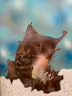 Sergio Melloni, Composition, Mixed Media on Canvas, 1981, Framed