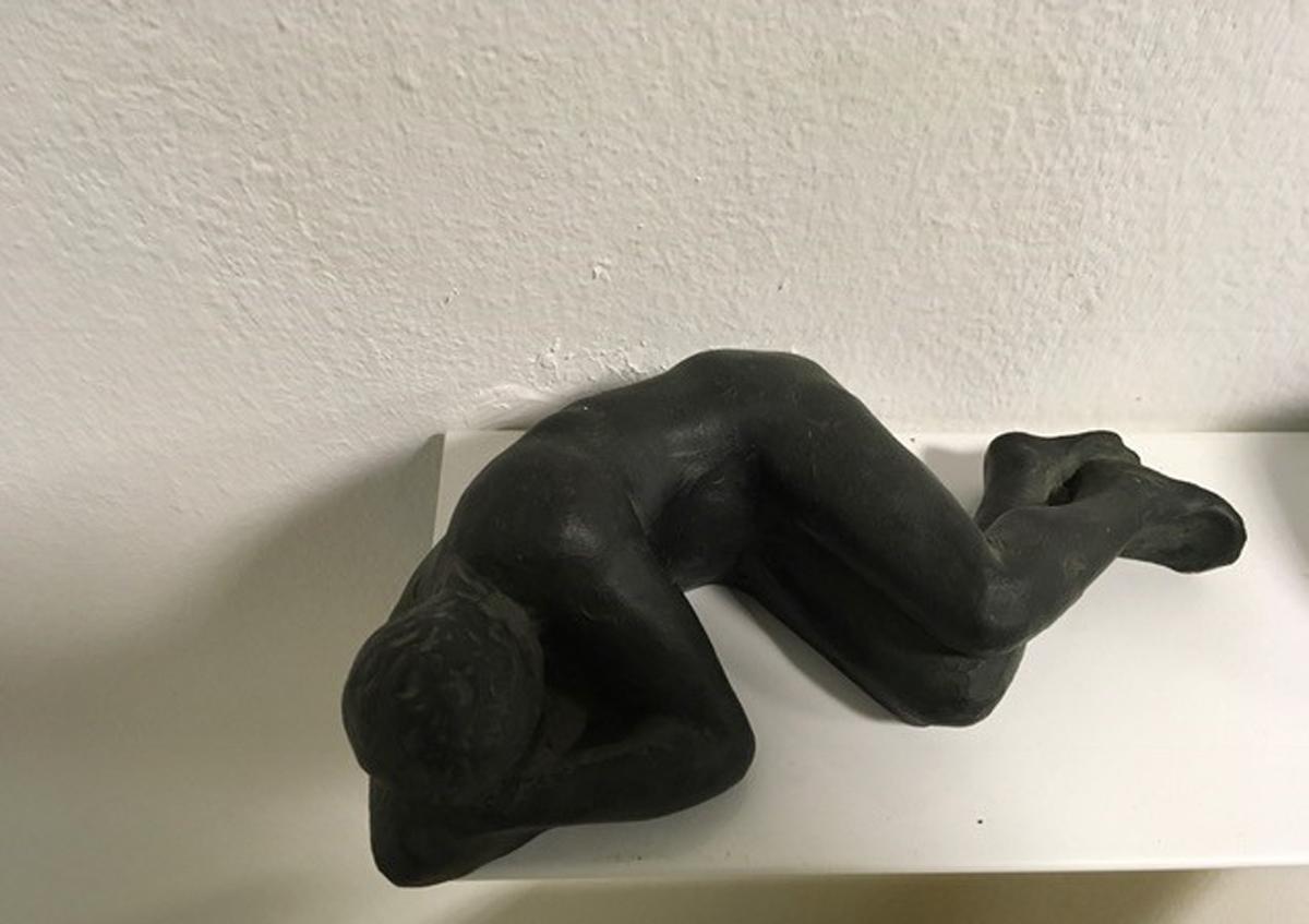 Sleeping Body von Sergio Monari 1985 Figurative Skulptur aus patinierter Bronzeguss im Angebot 8