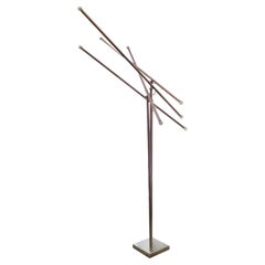Sergio Moscheni for Selenova "Giraffa" Chrome Floor Lamp, Italy 1970s