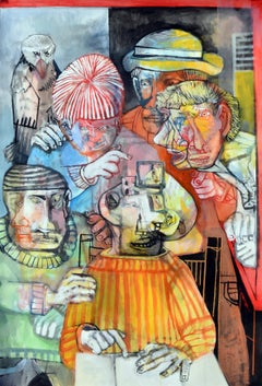 Leeres Dokument Sergio Moscona Contemporary painting art colour human comedy draw