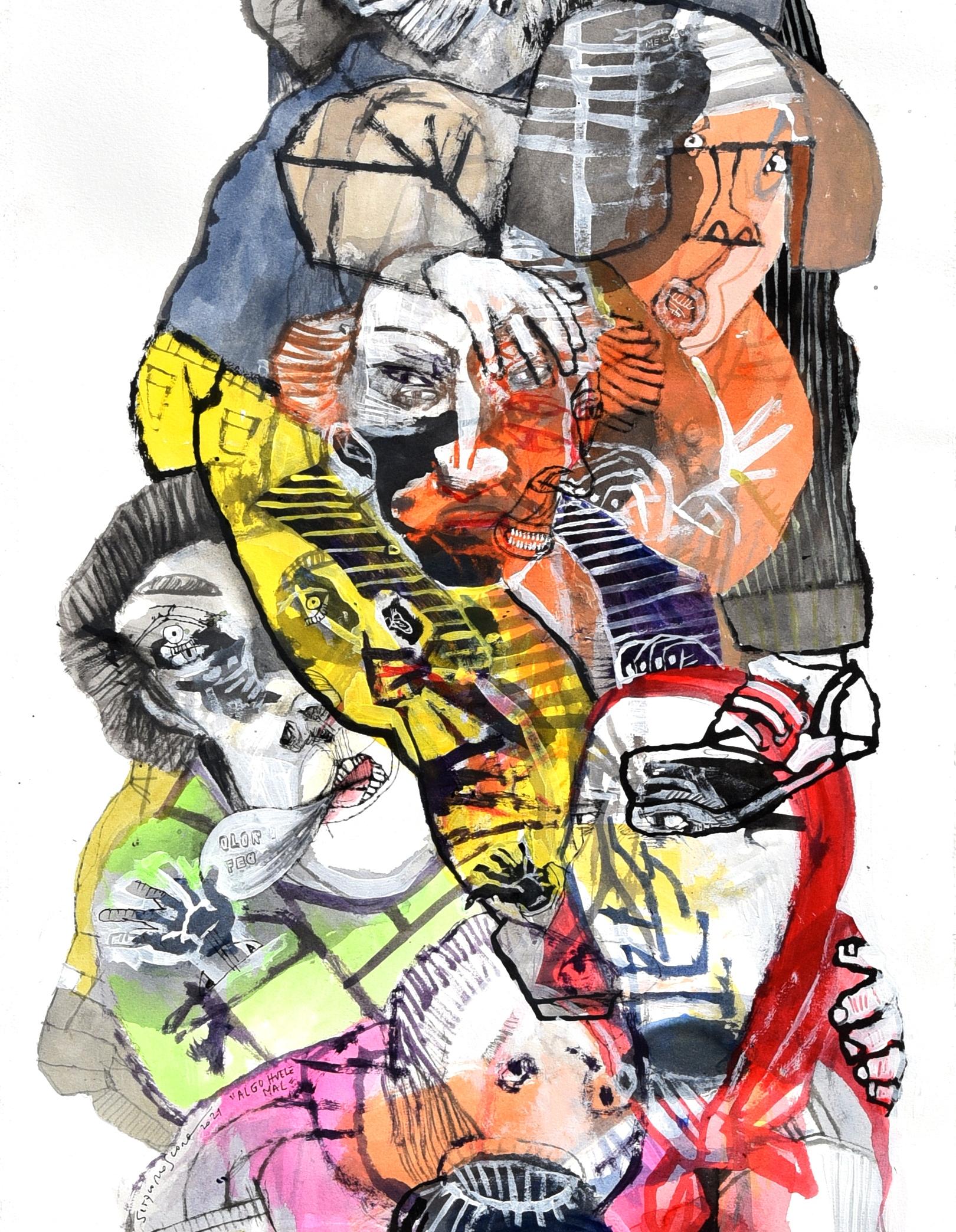Deseo ganar altura pero no escalando hombres #3 Sergio Moscona Arte contemporáneo 5