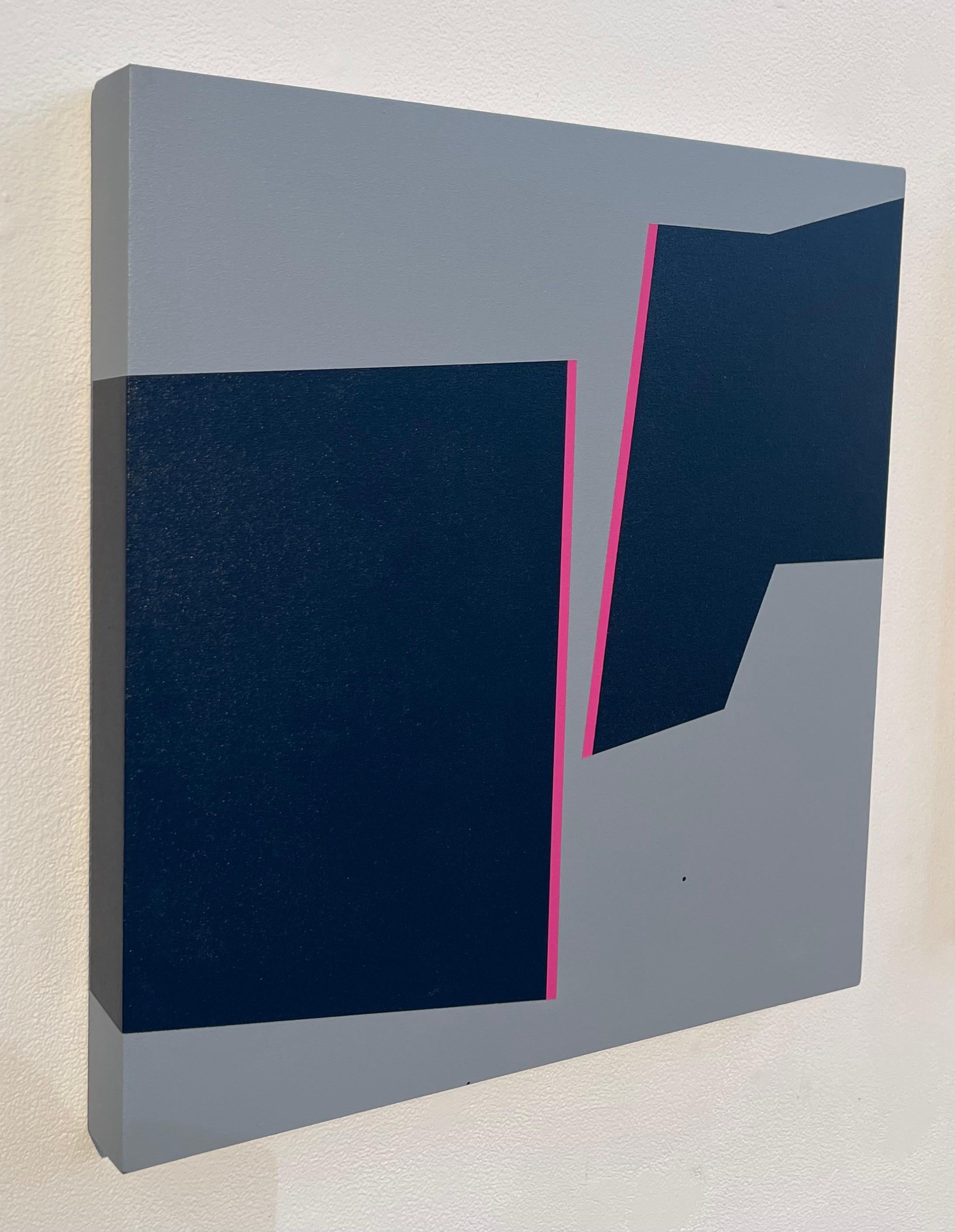 Rosa negativo - Painting Astrattismo geometrico di Sergio Nates