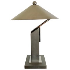 Sergio Orozco Steel Lamp for Brueton, 1980's