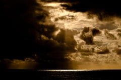 Tropical Storm IV, Sunset Atlantic Ocean, Brazil
