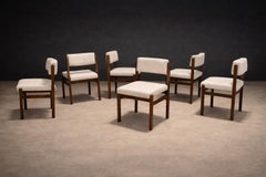 Sergio Rodrigues, 1959. Eight Tiao chairs in Rosewood (2 armchairs + 6 chairs)