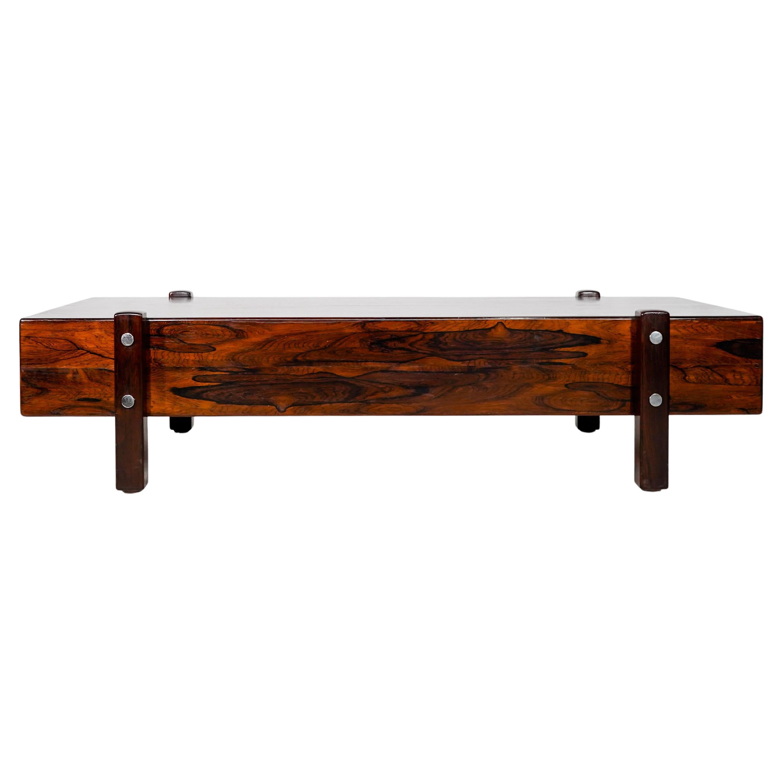 SERGIO RODRIGUES - 1965 - Eleh bench in Rosewood. Brazilian Modern Furniture