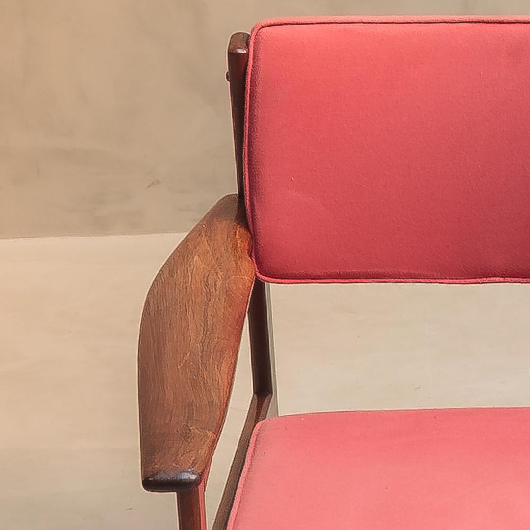 Drummond-Sessel von Sergio Rodrigues, 60er-Jahre, massives Palisanderholz, brasilianisches modernes Design im Angebot 4