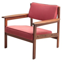 Sergio Rodrigues, 60s Drummond armchair, solid rosewood, Brazilian modern design