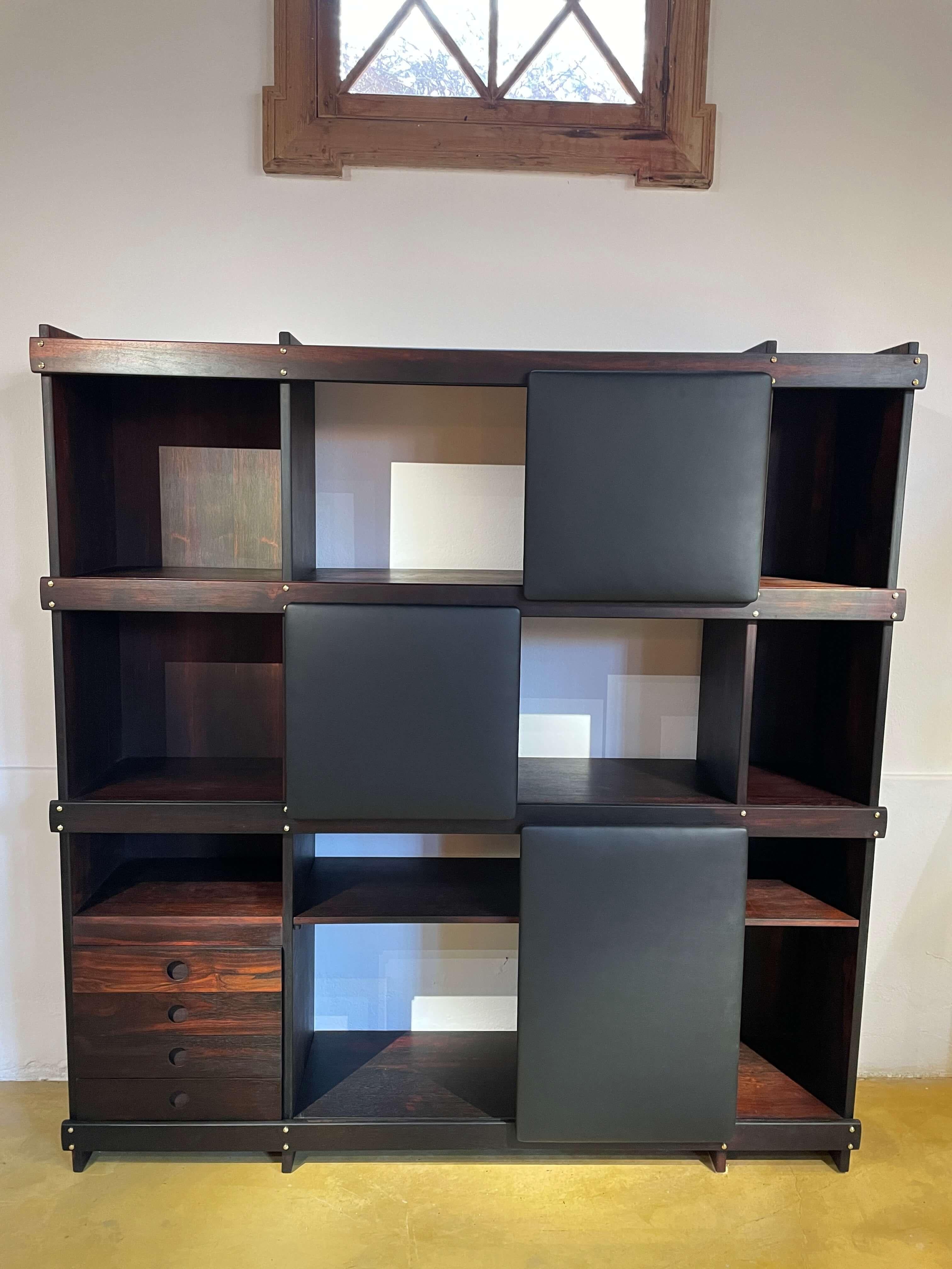 Hand-Crafted Sergio Rodrigues, 'Adolpho' Bookcase, 1960 For Sale
