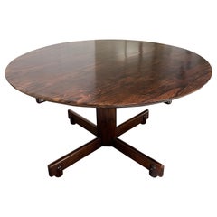 Mesa de comedor jacarandá "Alex" de Sergio Rodrigues para Oca, Brasil, años 60
