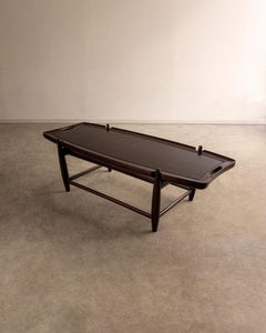 Sergio Rodrigues Arimello Coffee Table in Imbuia, LinBrasil Edition, circa 2000