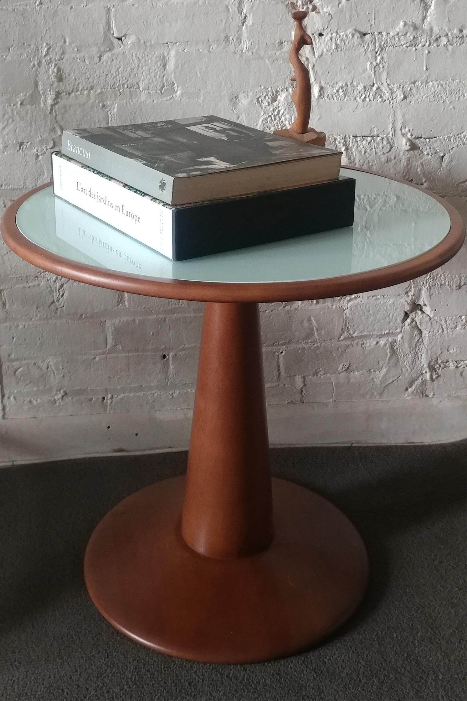 20th Century Sergio Rodrigues Beechwood Occasional Side Table Offered by La Porte For Sale