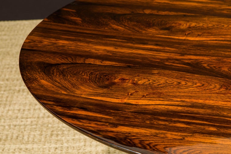 Sergio Rodrigues Brazilian Jacaranda Rosewood Dining or Center Table, 1960s For Sale 6