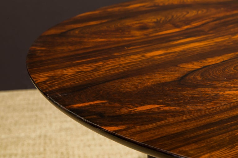 Sergio Rodrigues Brazilian Jacaranda Rosewood Dining or Center Table, 1960s For Sale 7
