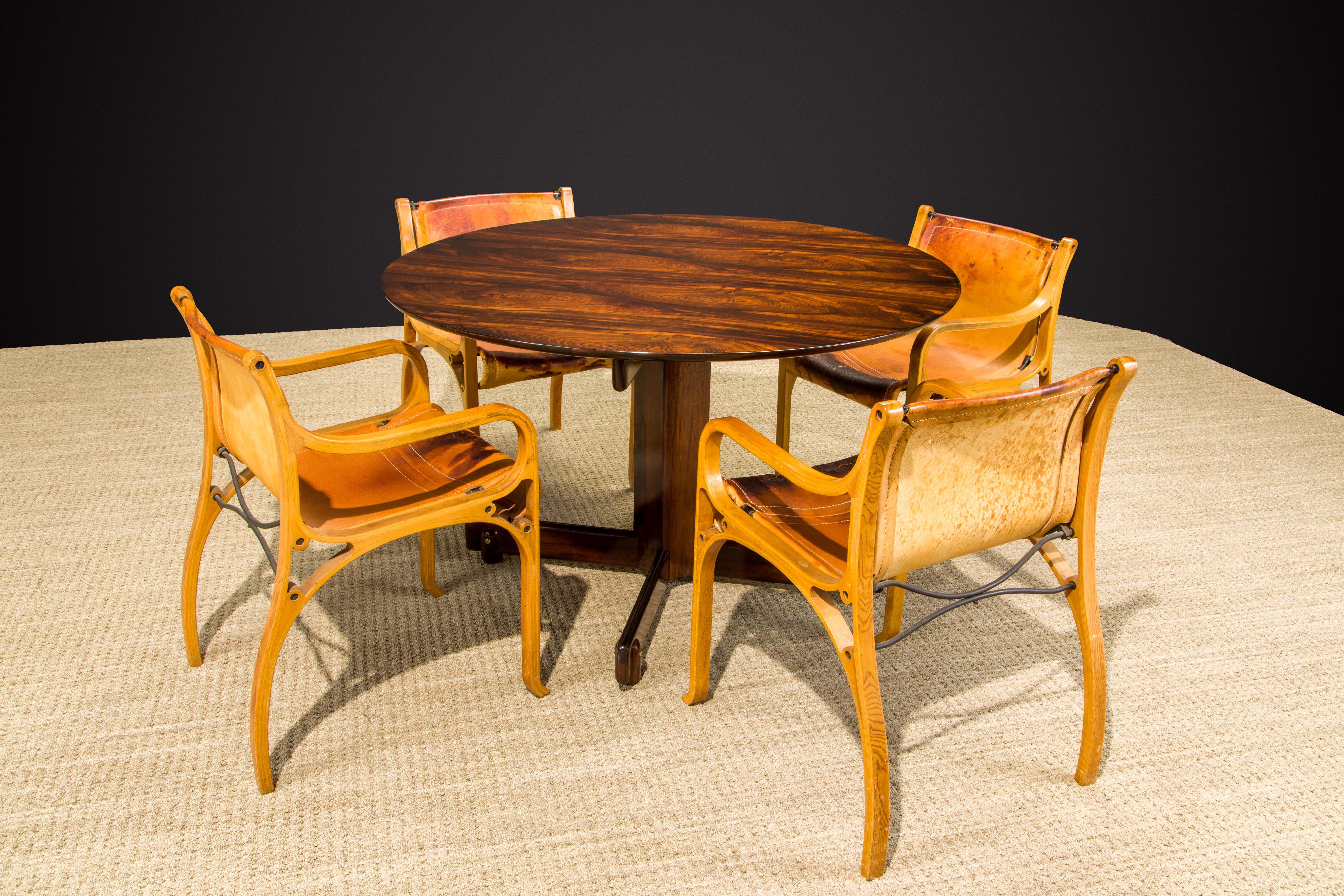 Sergio Rodrigues Brazilian Jacaranda Rosewood Dining or Center Table, 1960s For Sale 13