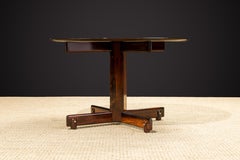 Sergio Rodrigues Brazilian Jacaranda Rosewood Dining or Center Table, 1960s