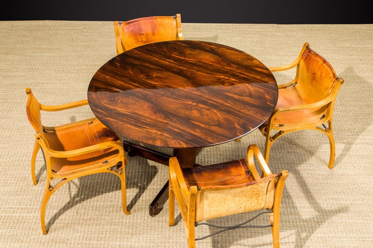 Sergio Rodrigues Brazilian Jacaranda Rosewood Dining or Center Table, 1960s For Sale 15