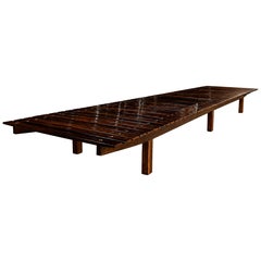Sergio Rodrigues, Brazilian Modern, 1958 - "Mucki" bench in Rosewood