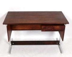 Bureau et chaise en bois de rose brésilien Sergio Rodrigues