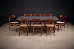 Sergio Rodrigues “Burton” Dining Table in Freijó & Polished Black Stone, Brazil