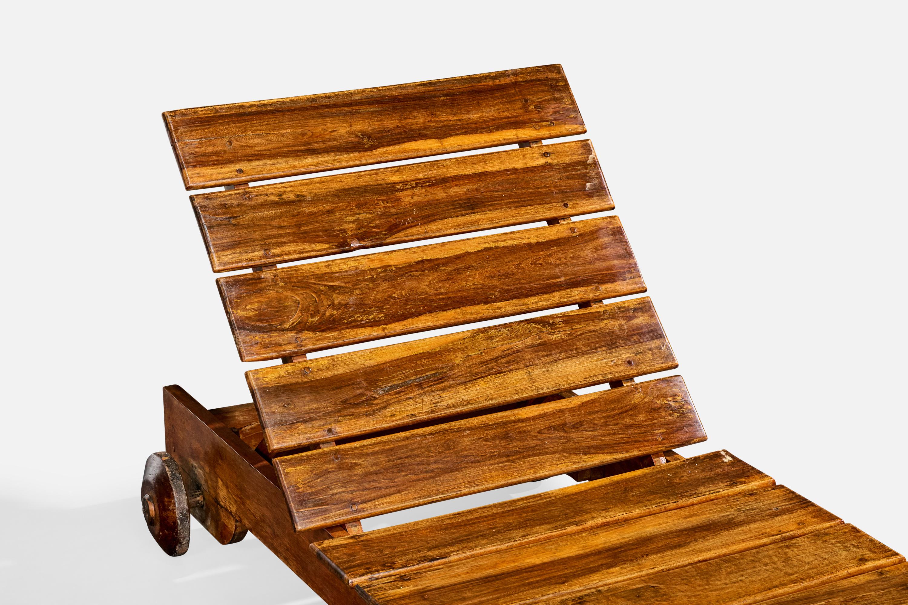 Sergio Rodrigues, Chaise Longue, Wood, Brazil, 1980s For Sale 4