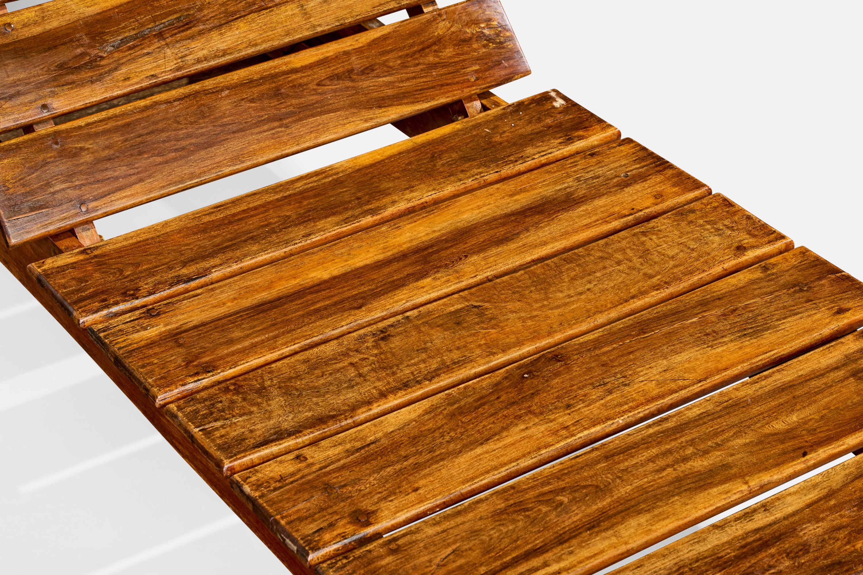 Sergio Rodrigues, Chaise Longue, Wood, Brazil, 1980s For Sale 6