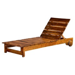 Sergio Rodrigues, Chaise Longue, Wood, Brazil, 1980s