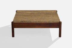 Sergio Rodrigues, Mesa de centro, Madera, Mármol, Brasil, Años 60