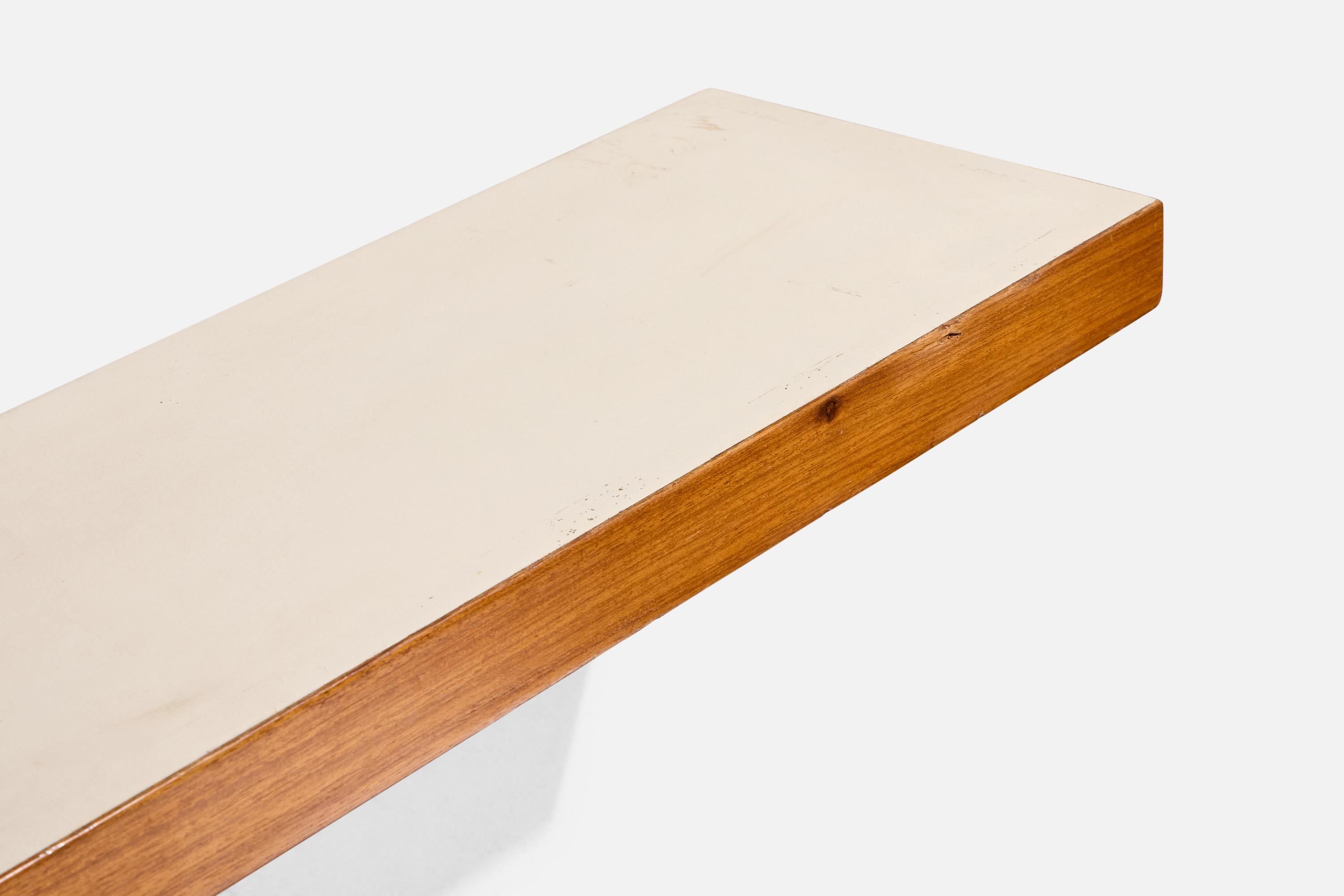 Late 20th Century Sergio Rodrigues, Console Table, Wood, Formica, Brazil, 1980s