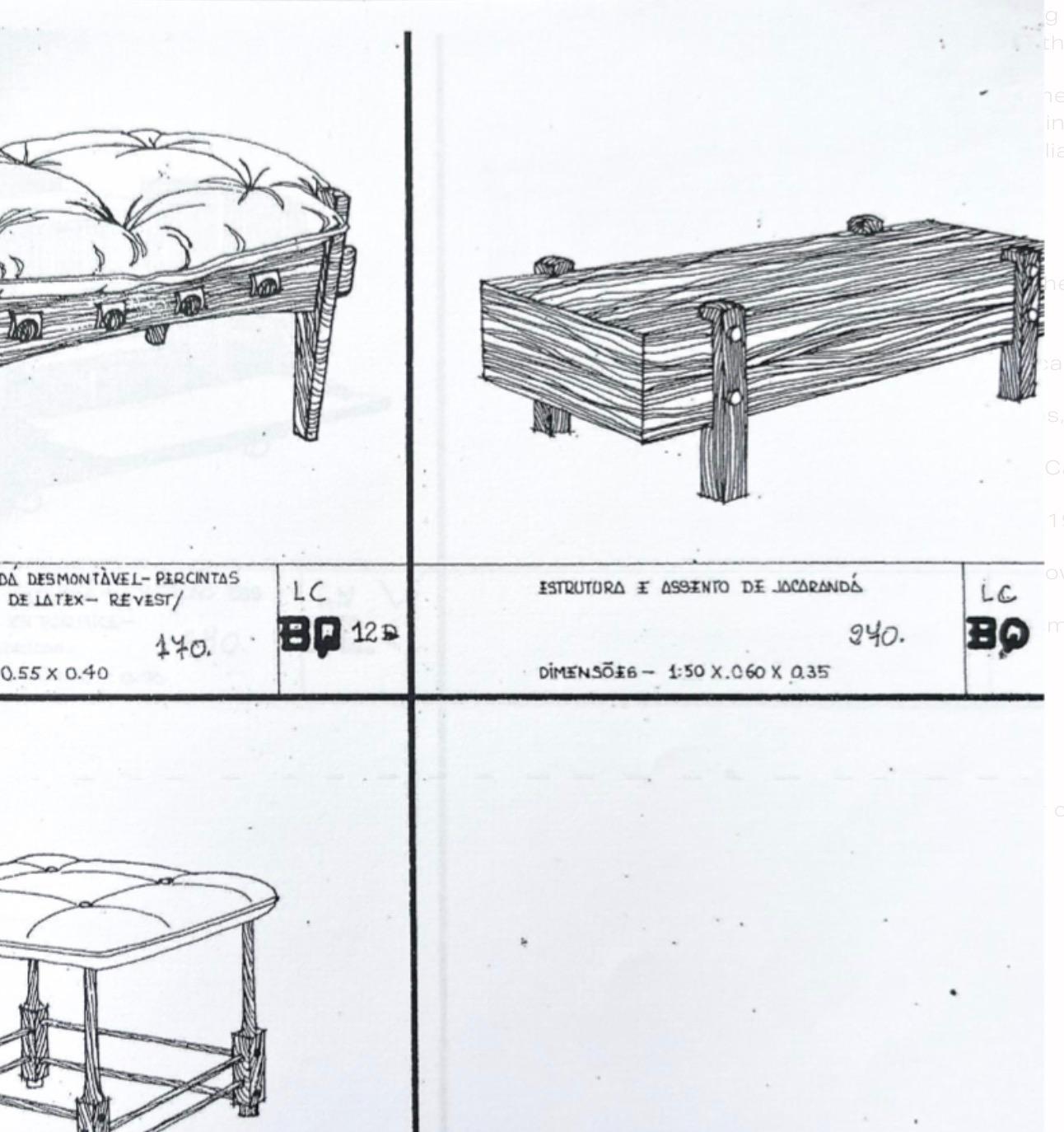 20th Century Sergio Rodrigues Eleh Jacaronda Coffee Table or Bench, Brazil, 1960s For Sale