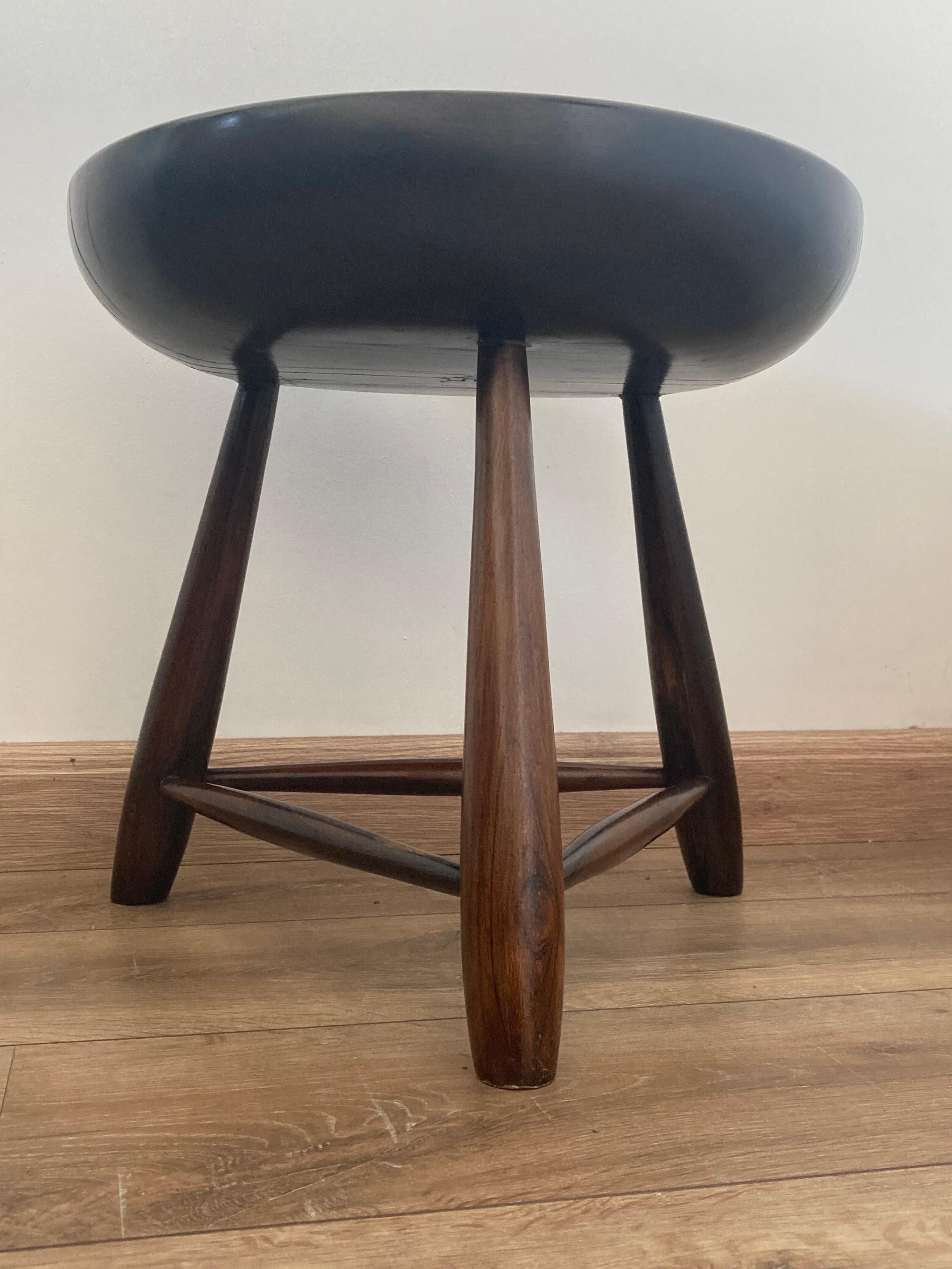 Sérgio Rodrigues for Oca Brazil, 1950s Low Stool  For Sale 7
