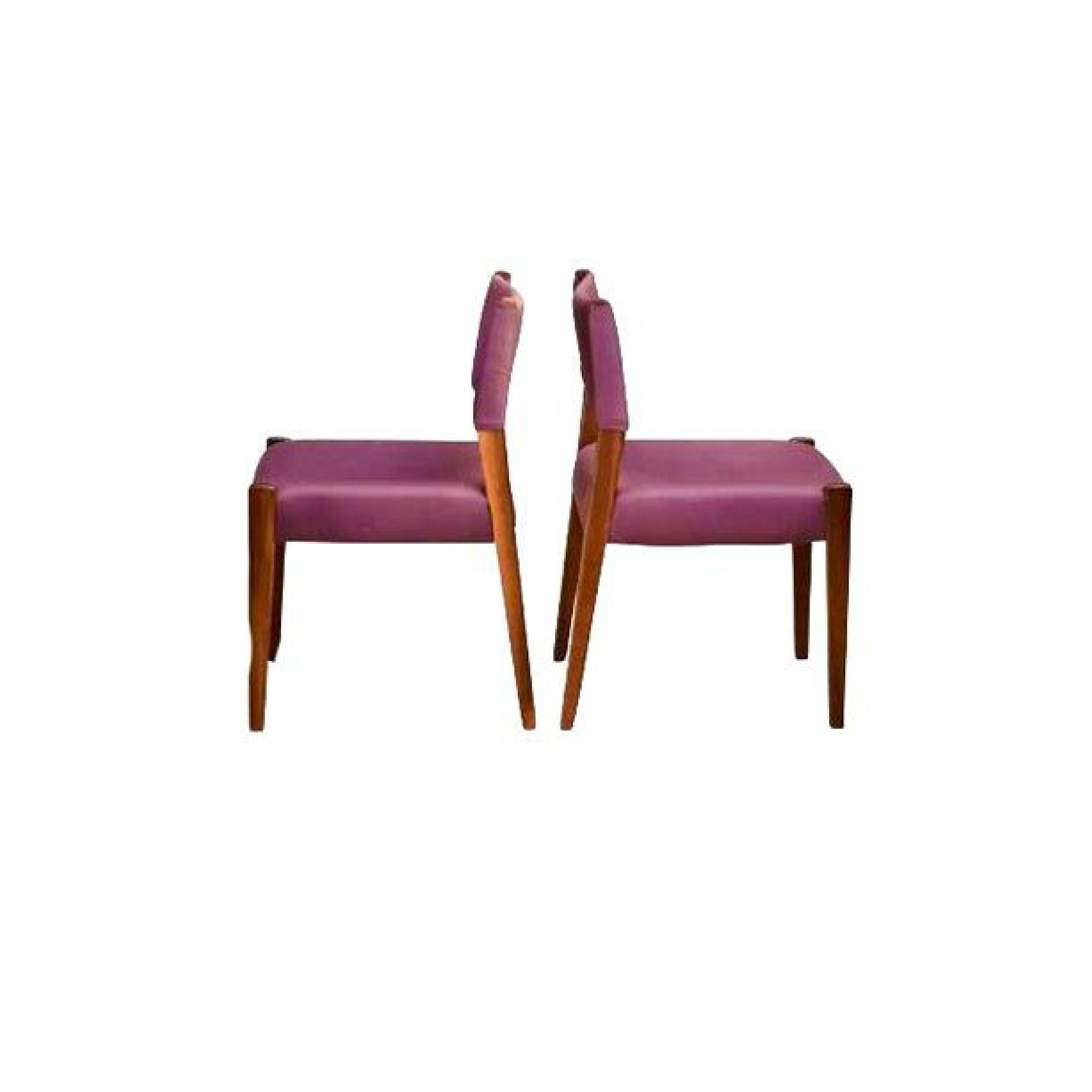 Brasiliano Sergio Rodrigues per Oca, Set di 4 sedie da pranzo Jacarandá, Brasile, circa 1955 in vendita