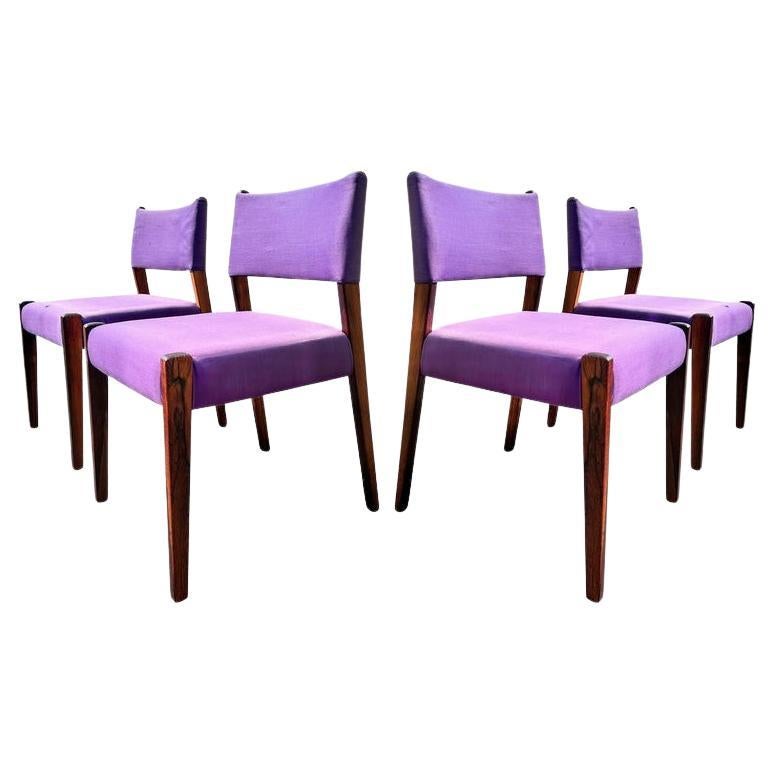 Sergio Rodrigues for Oca, Jacarandá Dining Chair Set of 4, Brasil, circa 1955 For Sale