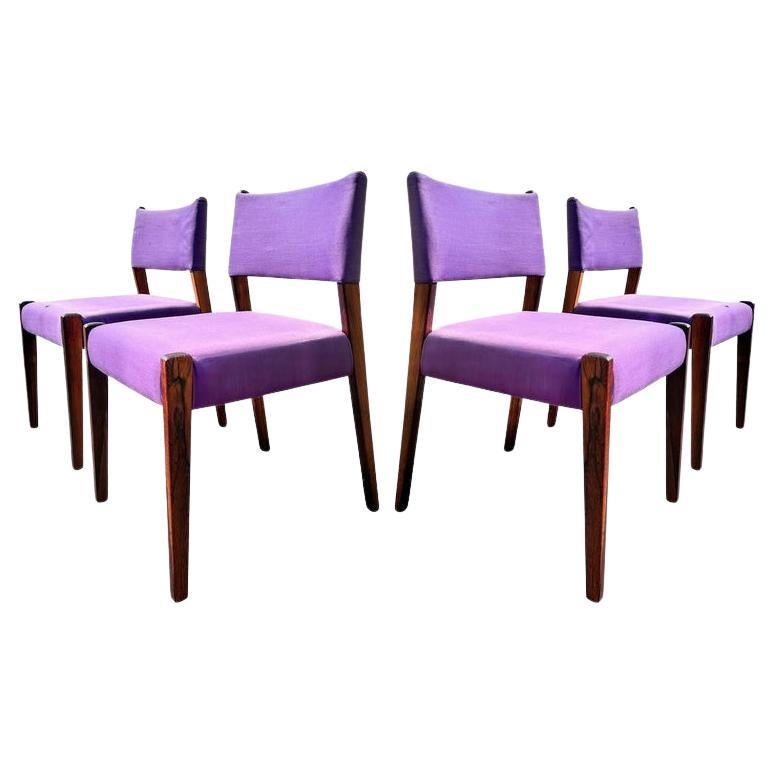 Sergio Rodrigues for Oca, Jacarandá Dining Chair Set of 4, Brasil, circa 1955 en vente