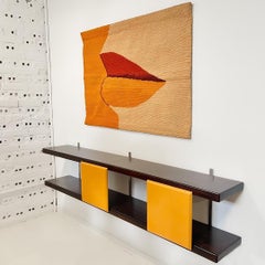 Sergio Rodrigues George Nelson Bookcase in Rosewood, Metal and Leather Brazil 60