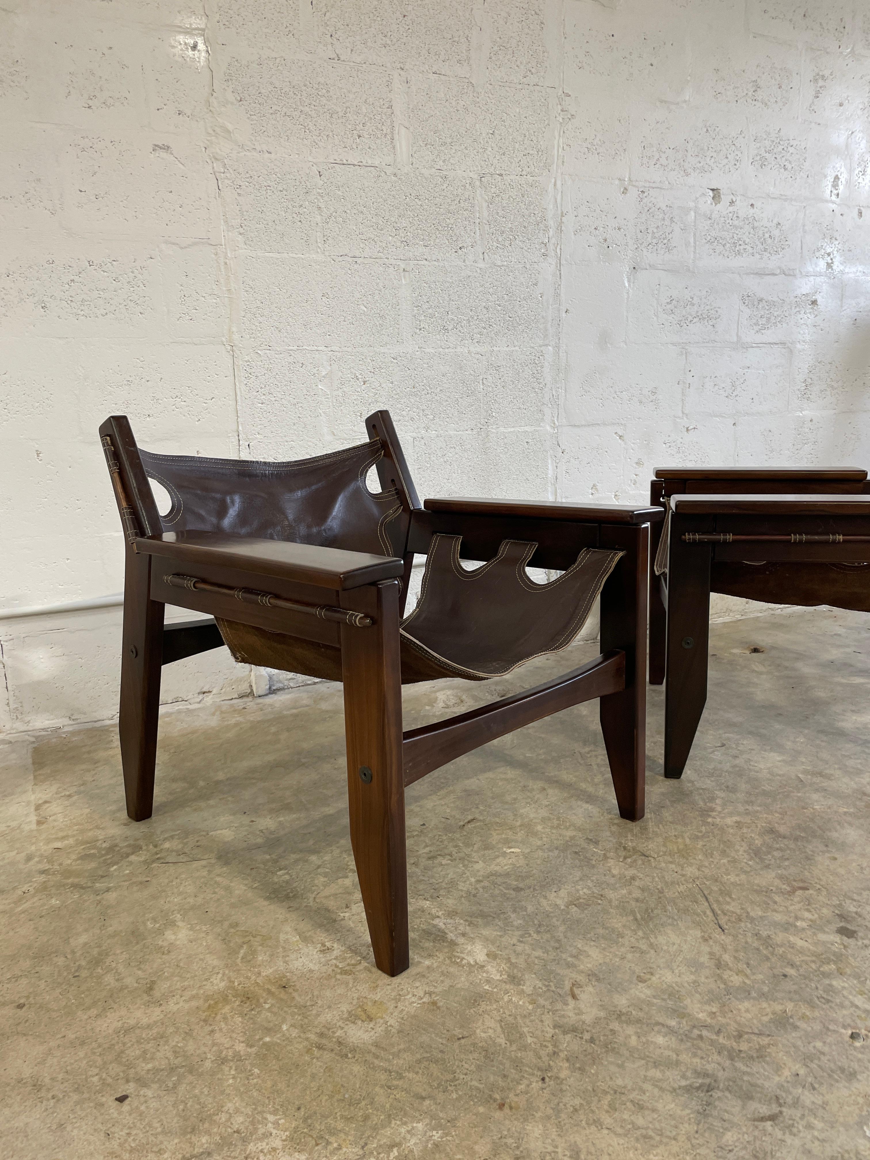 Paire de chaises Kilin brésiliennes du milieu du siècle dernier, Sergio Rodrigues en vente 1