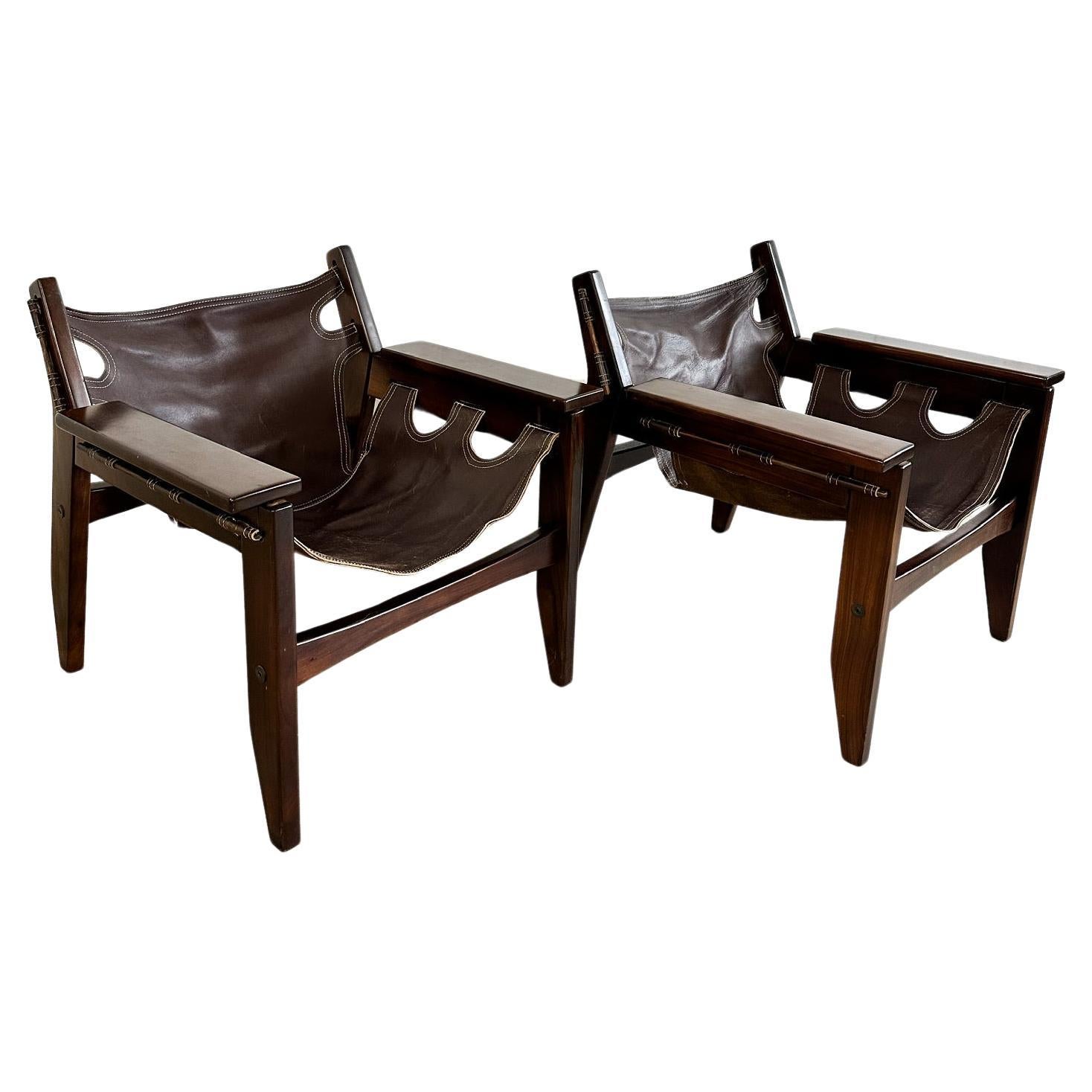 Paire de chaises Kilin brésiliennes du milieu du siècle dernier, Sergio Rodrigues en vente