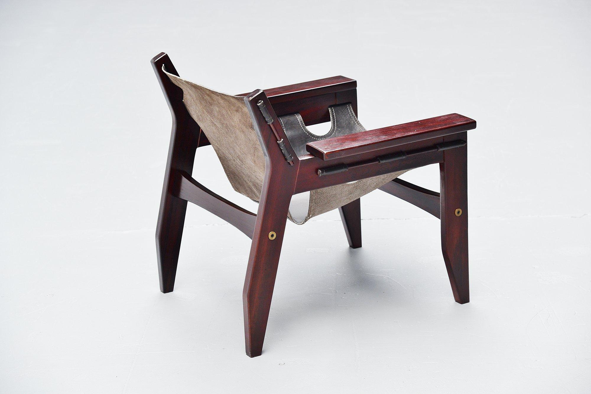 Sergio Rodrigues Kilin Chairs Pair Oca, Brazil, 1973 In Good Condition In Roosendaal, Noord Brabant