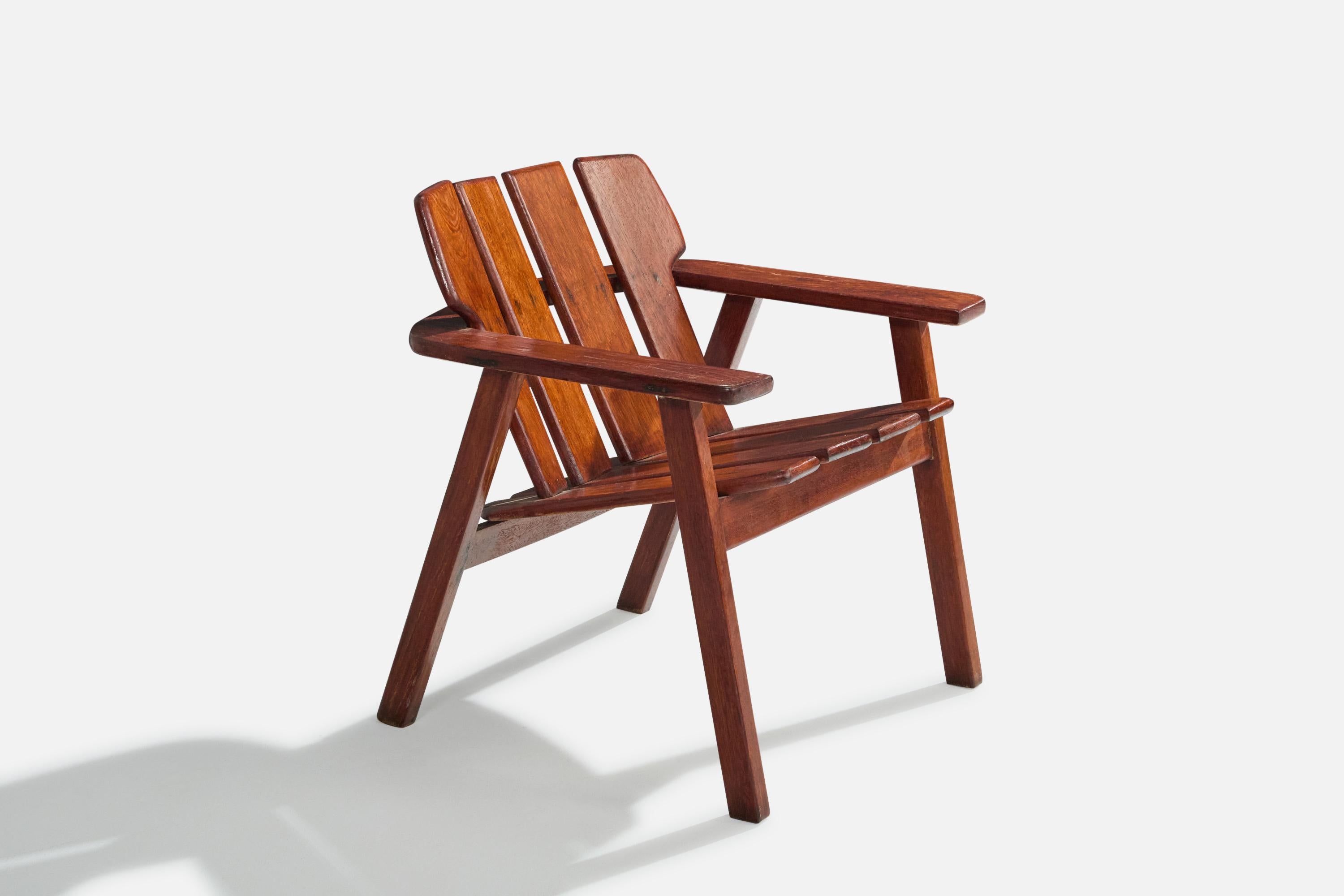 Sergio Rodrigues, Lounge Chairs, Wood, Brazil, 1978 In Good Condition For Sale In High Point, NC