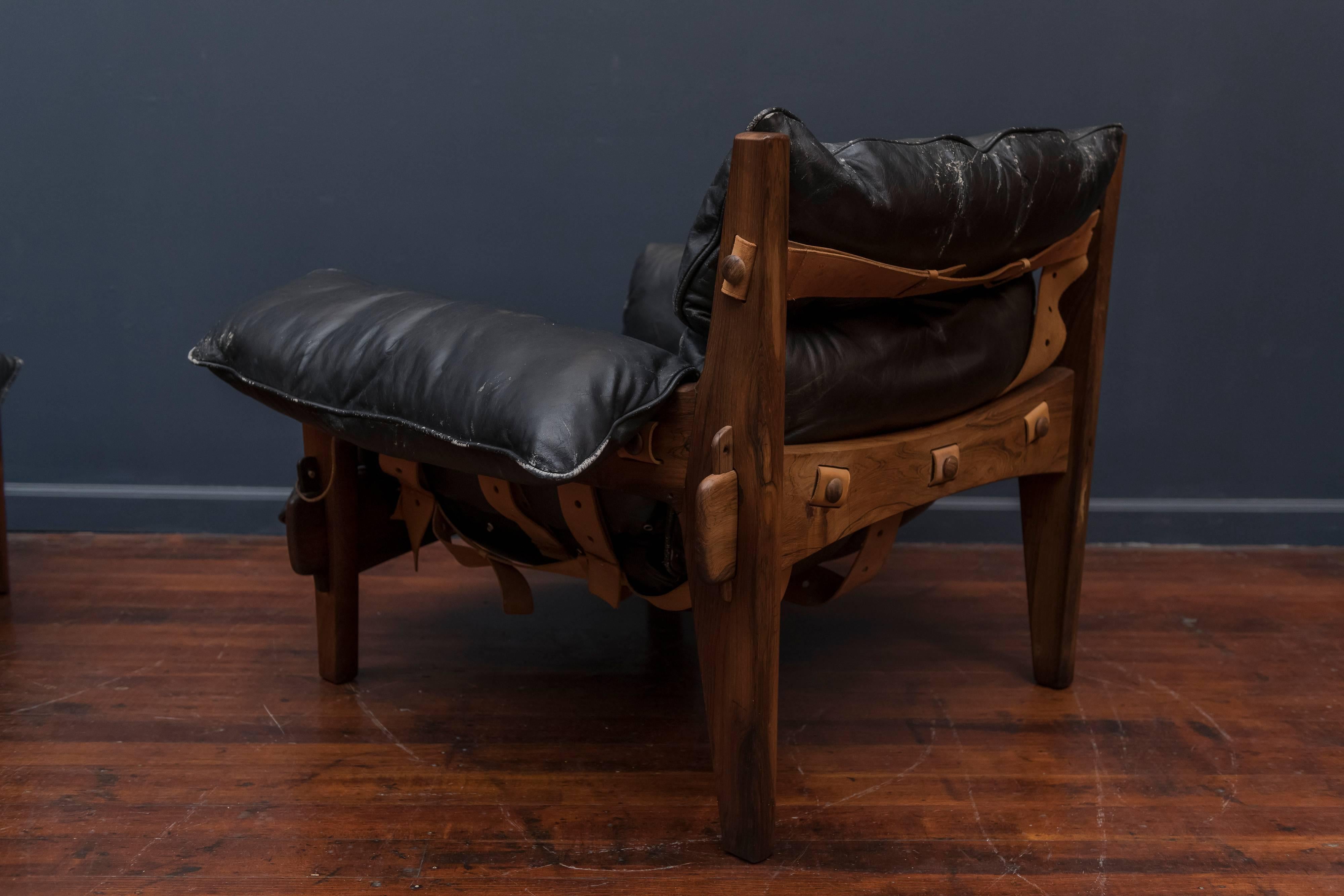 Sergio Rodrigues Mischievous Chair and Ottoman In Excellent Condition In San Francisco, CA