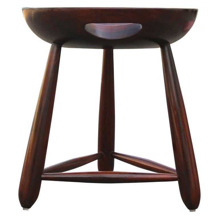 Mid-Century Modern Sergio Rodrigues 'Mocho' Stool in Brazilian Jacarandá
